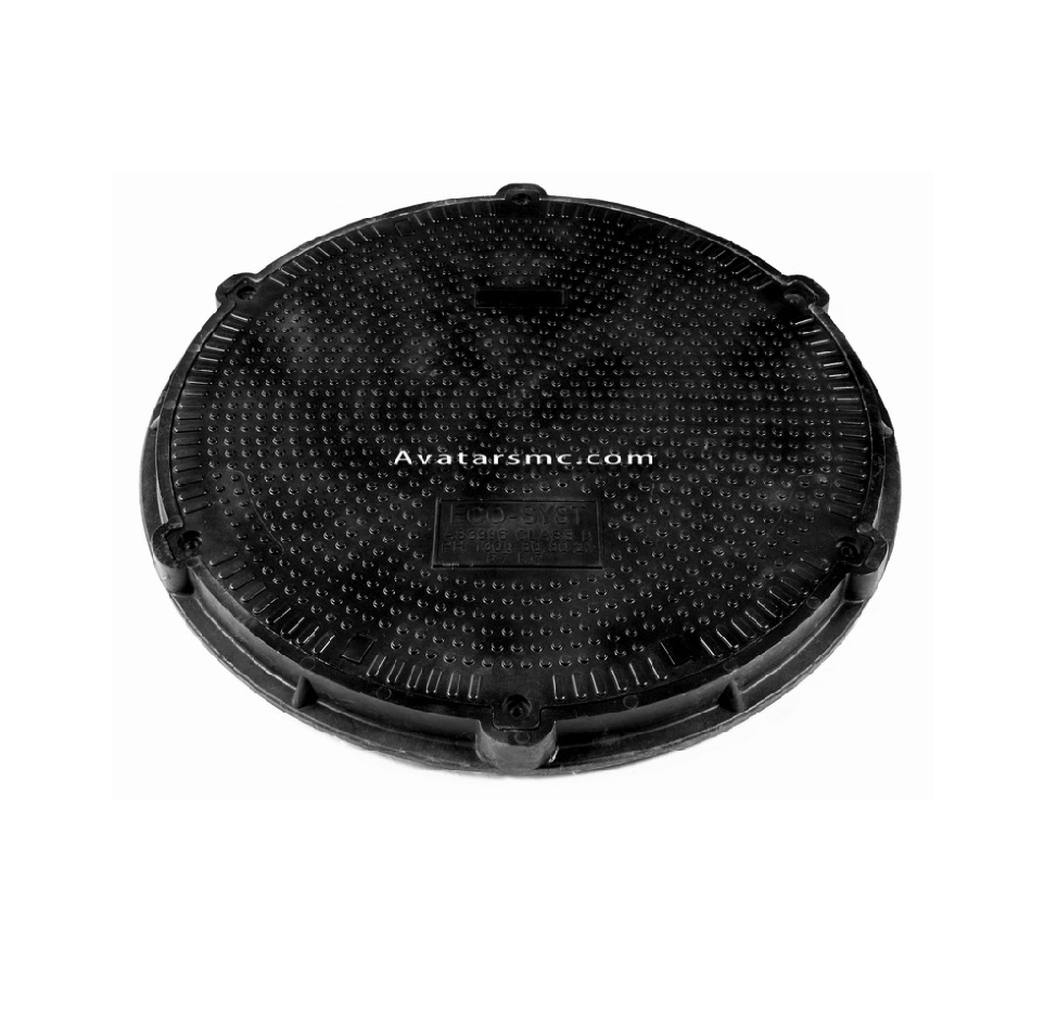 EN124 C250 SMC COMPOSITE CUSTOM ROUND MANHOLE COVER