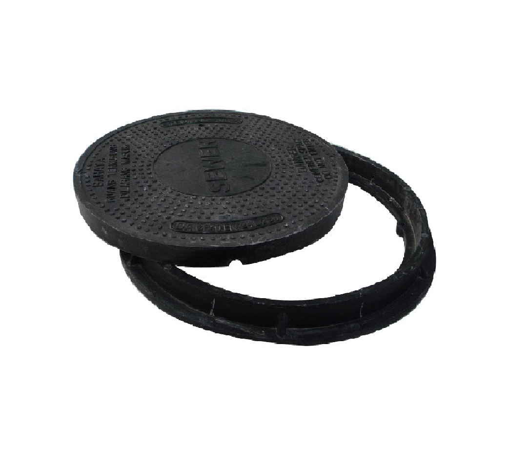 EN124 A15 SMC COMPOSITE ROUND MANHOLE COVER