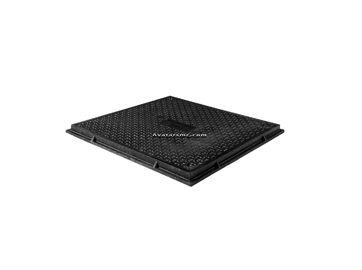 EN124 A15 SMC COMPOSITE SQUARE MANHOLE COVER

