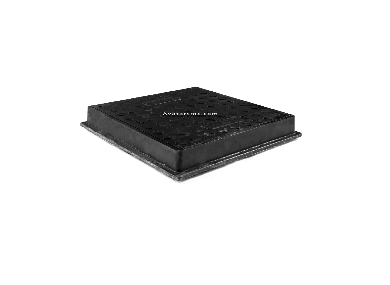EN124 D400 SMC COMPOSITE SQUARE MANHOLE COVER