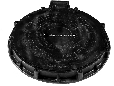 EN124 C250 SMC COMPOSITE CUSTOM ROUND MANHOLE COVER