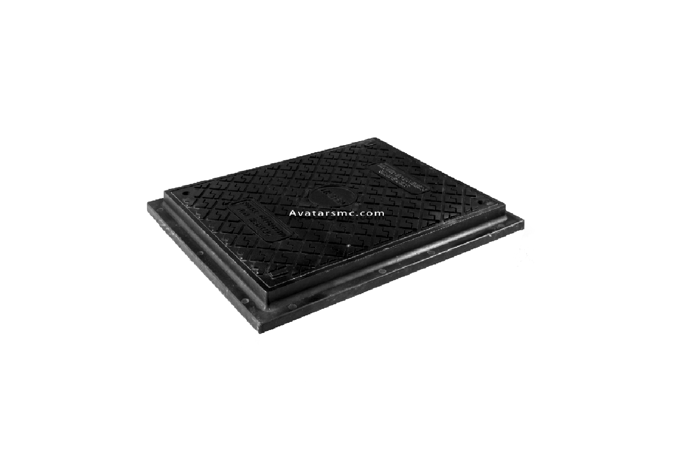 EN124 B125 SMC COMPOSITE SQUARE MANHOLE COVER